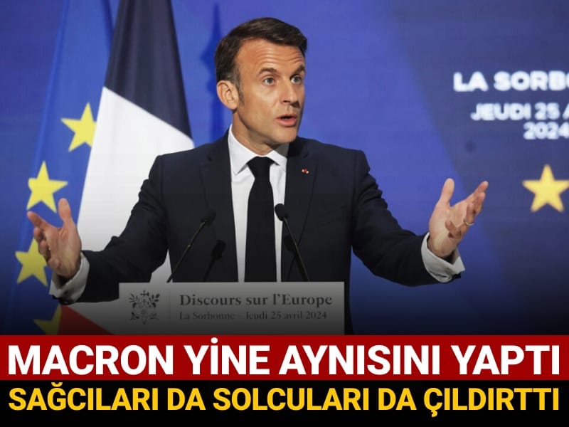 macron yine aynisini yapti sagcilari da solculari da cildirtti 64u1wVcv